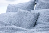 Pościel geometryczna Szałwia 200x200 2x50x60